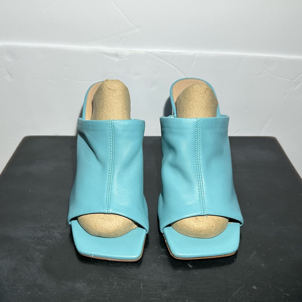 Steve Madden Lexia Blue Mule Heels Size 7M - Picture 6 of 8